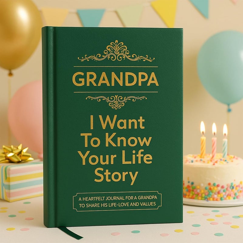 XKFCFC Grandpa I Want to Know Your Life Story Journal (Hardcover): Sentimental Gifts for Men – Perfect for Birthday, Thanksgiving Day, Fathers Day & Christmas - Image 5